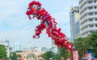 Xác lập kỷ lục Guinness Việt Nam đồng diễn lân sư rồng