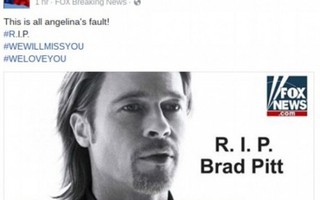 Điện thoại có nguy cơ dính mã độc vì một tin dữ về Brad Pitt