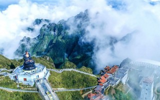 Ngắm chùa Việt ẩn trong dáng núi, đẹp kỳ ảo giữa chốn mây bồng Fansipan