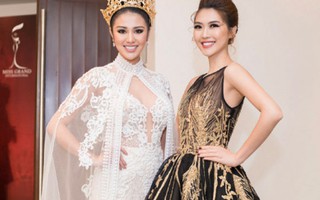 Hoa hậu Liên lục địa Tường Linh rạng rỡ bên "Hoa hậu của các hoa hậu"