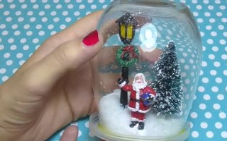 3 cách làm quả cầu tuyết đón Giáng sinh 