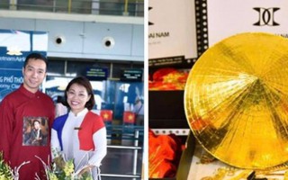 Đỗ Trịnh Hoài Nam mang nón lá dát vàng sang Úc quảng bá áo dài Việt