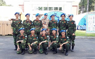 12 nữ quân nhân Việt Nam tham gia lực lượng gìn giữ hòa bình Liên hợp quốc