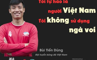 Các cầu thủ nổi tiếng Việt Nam hưởng ứng chiến dịch nói không với ngà voi 
