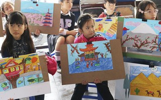 Hơn 100 em nhỏ 'Khám phá thế giới' qua cuộc thi vẽ tranh 