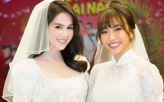 Ngọc Trinh, Diệu Nhi mặc áo cô dâu ra mắt phim Vu quy đại náo