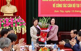 Hà Nội: Điều động một cán bộ nữ làm Bí thư Thị ủy Sơn Tây