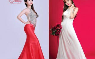 Ứng viên Miss Photo 2017 nổi bật đầm dạ hội gam Đỏ