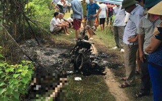 Phụ nữ chết cháy cạnh chiếc xe máy do tự thiêu