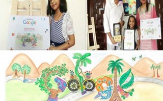 Bé gái 7 tuổi đoạt giải vẽ tranh về bảo vệ môi trường của Google