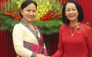 Trưởng Ban Dân vận TW Trương Thị Mai tiếp đoàn đại biểu Hội LHPN Lào