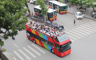 Tuyến buýt 2 tầng mui trần vòng quanh Hà Nội bắt đầu có vé rẻ 