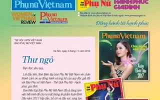 Thư ngỏ mời đặt báo Xuân 2017