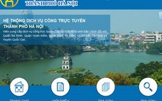 Dịch vụ công trực tuyến Hà Nội bất ngờ ngừng hoạt động