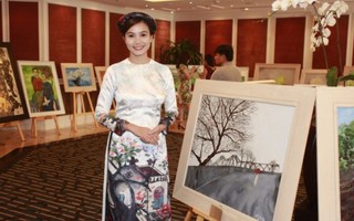 Họa sĩ Lương Giang triển lãm tranh ủng hộ 2.000 trẻ em Lào Cai