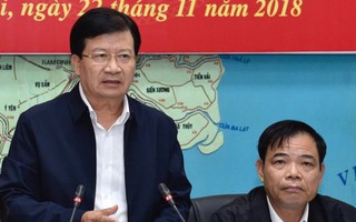 Phó Thủ tướng Trịnh Đình Dũng chỉ đạo ứng phó bão số 9