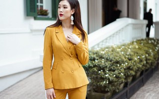 Hoa hậu Phí Thùy Linh gợi ý cách diện suit mùa thu thanh lịch