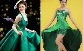 Miss Photo 2017: Rực rỡ trang phục dạ hội xanh lá