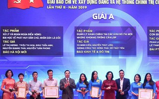 Báo PNVN đoạt Giải báo chí về Xây dựng Đảng & hệ thống chính trị của TP Hà Nội 