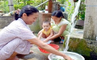 Tăng mức tín dụng cho công trình nước sạch nông thôn