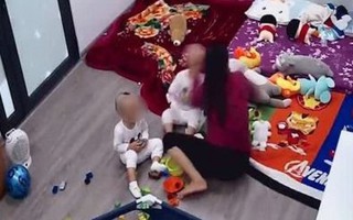 Hà Nội: Xôn xao clip giúp việc bạo hành cháu bé 2 tuổi