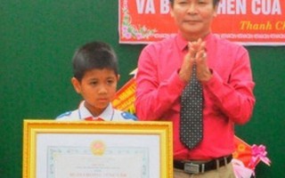 Học sinh lớp 5 được Chủ tịch nước tặng Huân chương Dũng cảm