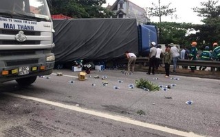 5 người bị xe tải lật trúng tử vong trên Quốc lộ 5