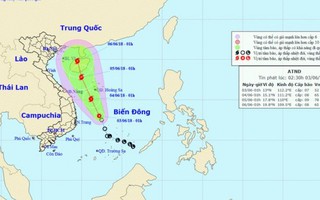 Áp thấp nhiệt đới đổi hướng và có khả năng mạnh lên thành bão