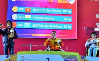 Đặng Thị Linh Phượng giành huy chương vàng cử tạ tại Asian Para Games