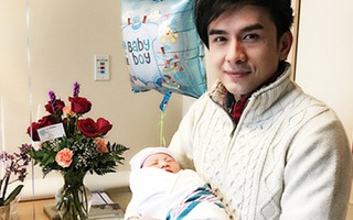 Vợ chồng Đan Trường đón con trai đầu lòng