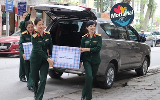 Hội viên phụ nữ Binh chủng Pháo binh trao yêu thương đến Mottainai 2019