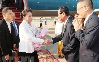 Chủ tịch Quốc hội Nguyễn Thị Kim Ngân tới Siem Reap tham dự APPF-27