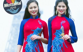 Hoa khôi, Á khôi Miss Photo 2017 cùng các người mẫu trình diễn áo dài và kimono tại Ngày hội Mottainai 2018