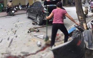 Hà Nội: 'Xe điên' gây tai nạn liên hoàn, 2 mẹ con nhập viện