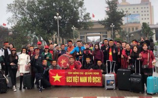 Hotline hỗ trợ cổ động viên sang Trung Quốc cổ vũ U23 Việt Nam