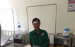 Hà Nội: Nữ công nhân môi trường bị 4 thanh niên đi ô tô hành hung 
