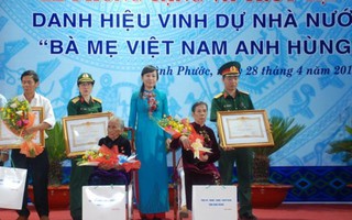 Giải quyết dứt điểm phong tặng, truy tặng danh hiệu ‘Bà mẹ Việt Nam Anh hùng’