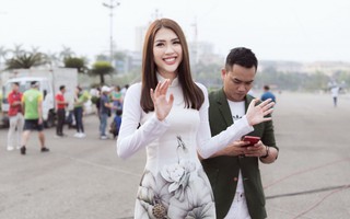 Hoa hậu Tường Linh đồng hành giải đua xe đạp Cup Truyền hình TPHCM