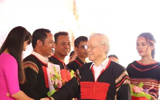Tổng Bí thư, Chủ tịch nước dự ngày hội Đại đoàn kết ở Đắk Lắk