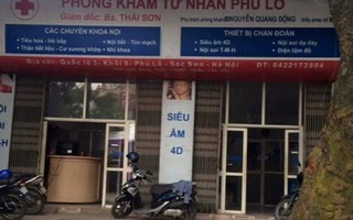 Ngừng hoạt động Phòng khám tư nhân Phù Lỗ