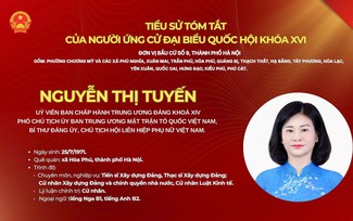Bà Nguyễn Thị Tuyến ứng cử Đại biểu Quốc hội khóa XVI tại Đơn vị bầu cử số 9, thành phố Hà Nội