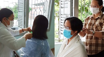 Cảm động nữ tu Công giáo cắt mái tóc dài nâng niu nhiều năm để vào tuyến đầu chống dịch