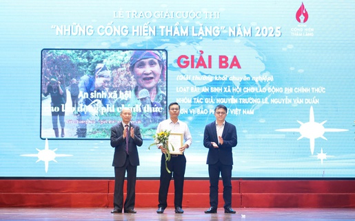 Báo Phụ nữ Việt Nam đoạt 2 giải thưởng tại Cuộc thi viết "Những cống hiến thầm lặng" năm 2025