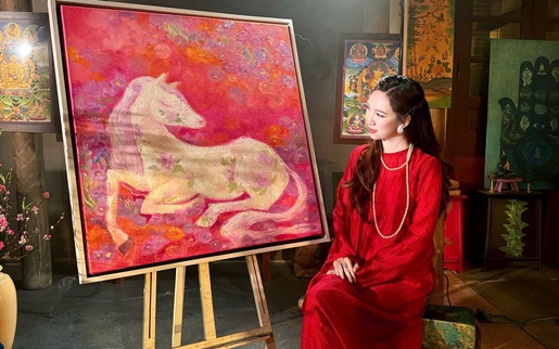 "Mã đáo thành công" trong sự an nhiên của họa sĩ Vương Linh