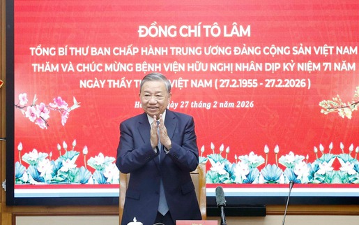 Toàn văn phát biểu của Tổng Bí thư Tô Lâm tại Bệnh viện Hữu Nghị