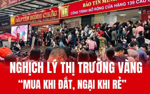 Người Việt và nghịch lý giá vàng: Đổ xô mua khi đắt, dè dặt lúc rẻ
