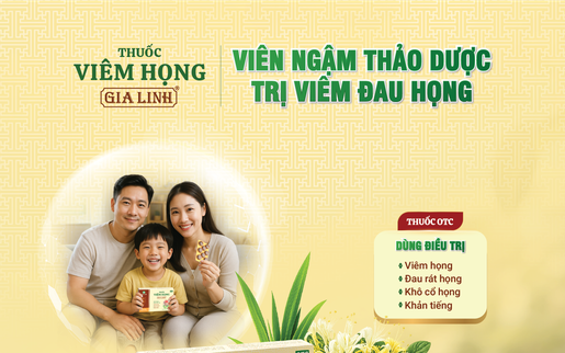 Thuốc viêm họng Gia Linh, viên ngậm thảo dược trị viêm đau họng