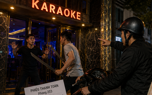 Phạm tội cướp tài sản vì chở bạn đi dọa quán karaoke để quỵt nợ