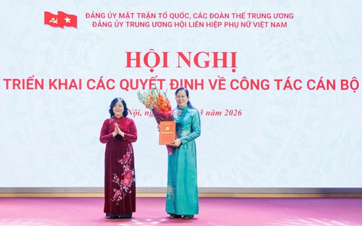 Bà Lê Thị Thủy giữ chức Bí thư Đảng ủy Trung ương Hội Liên hiệp phụ nữ Việt Nam