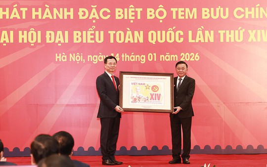 Phát hành bộ tem "Chào mừng Đại hội đại biểu toàn quốc lần thứ XIV của Đảng!"